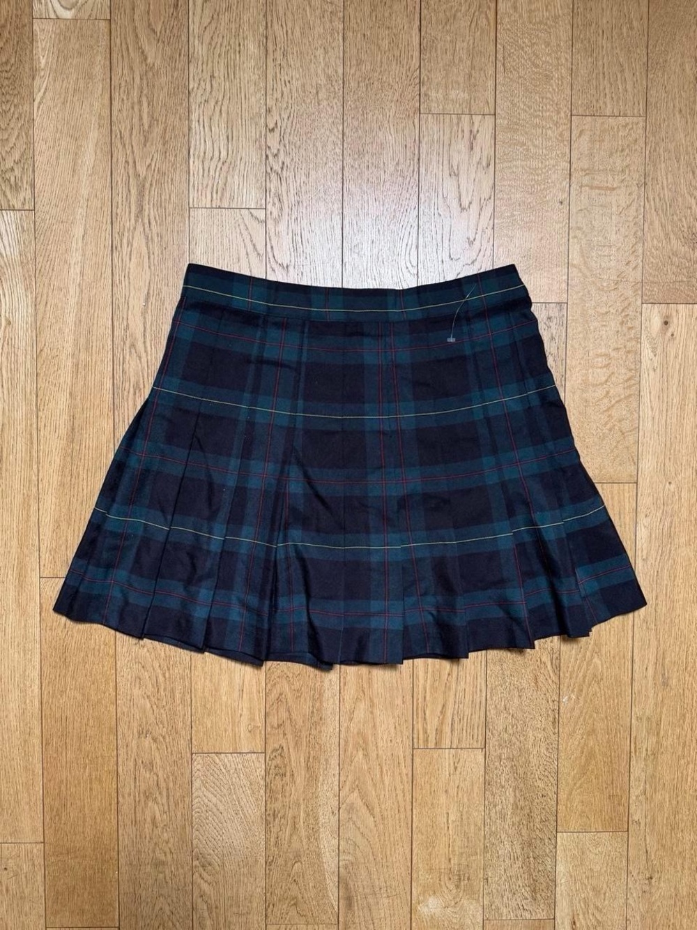 Y2K American Apparel Plaid Pleated Mini Skirt Preppy